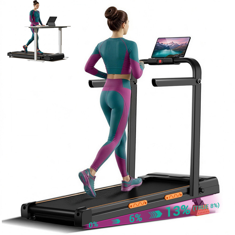 CURSOR X5F Folding 3-in-1 Portable Treadmill with 16% Incline Max 6.5MPH