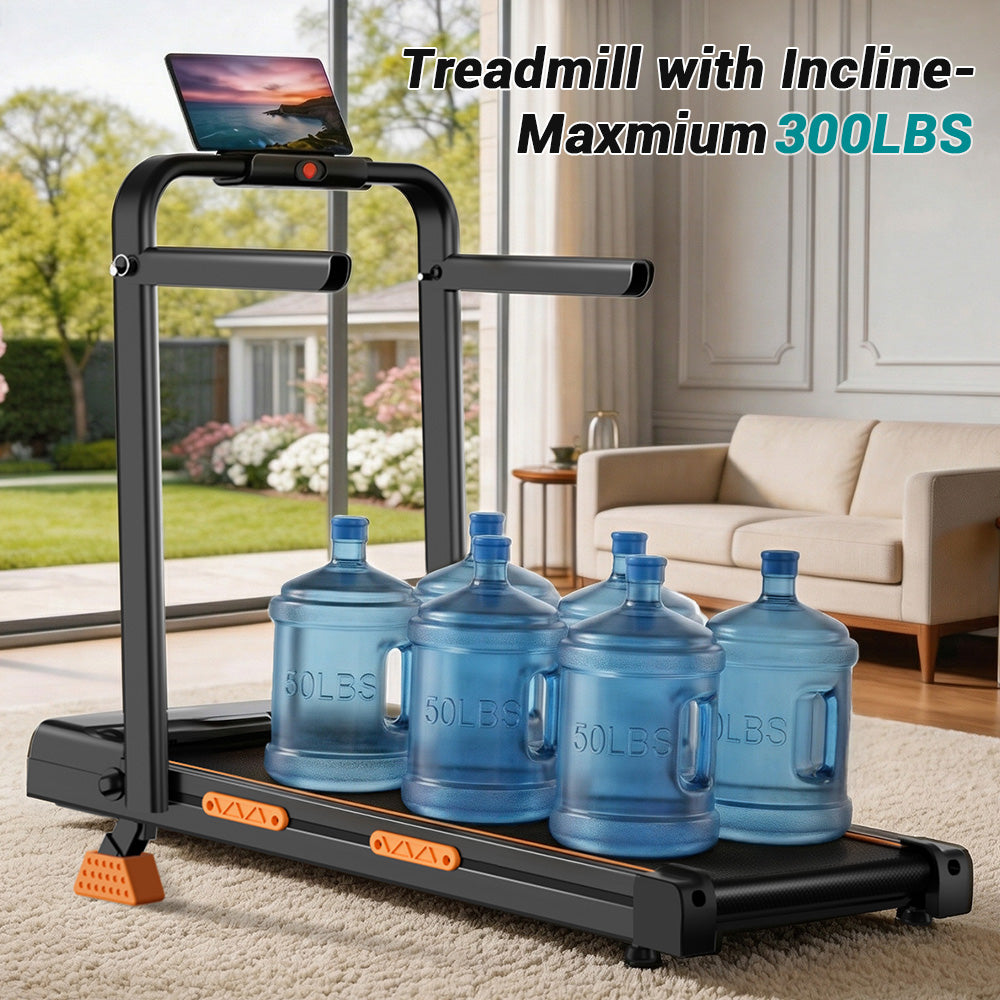 CURSOR X5F Folding 3-in-1 Portable Treadmill with 16% Incline Max 6.5MPH