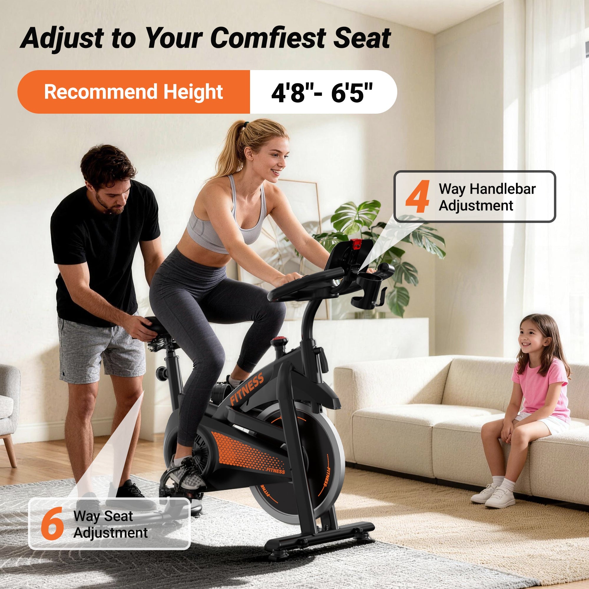 CURSOR CBE10 Carbon Steel Exercise Bike with 100 Levels Resistance & App