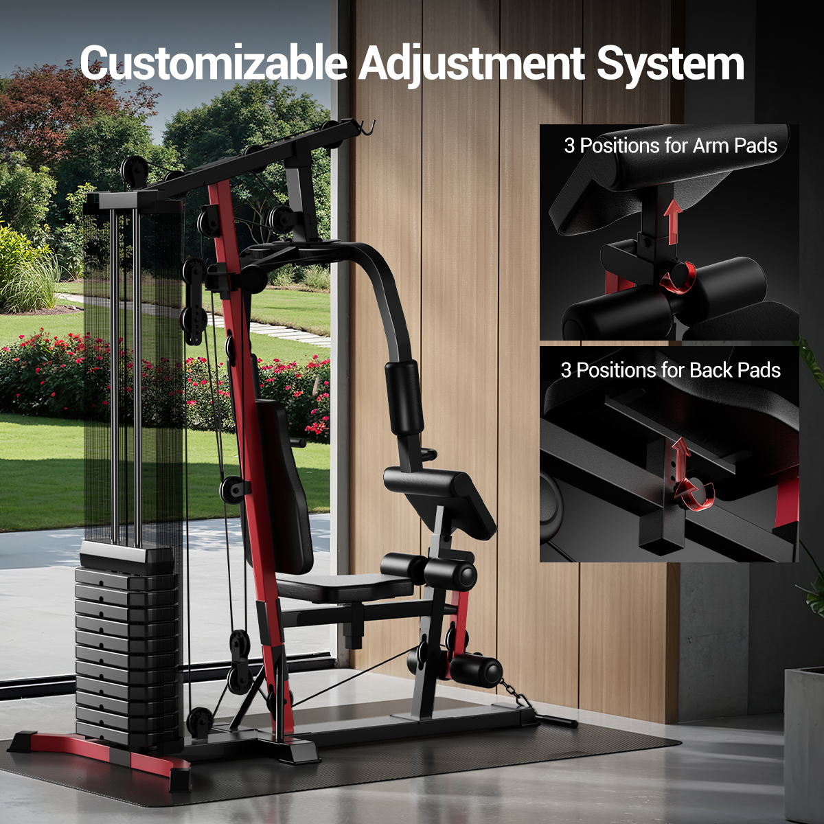 CURSOR ROBORE Series Workout Station with 160LBS Weight Stack