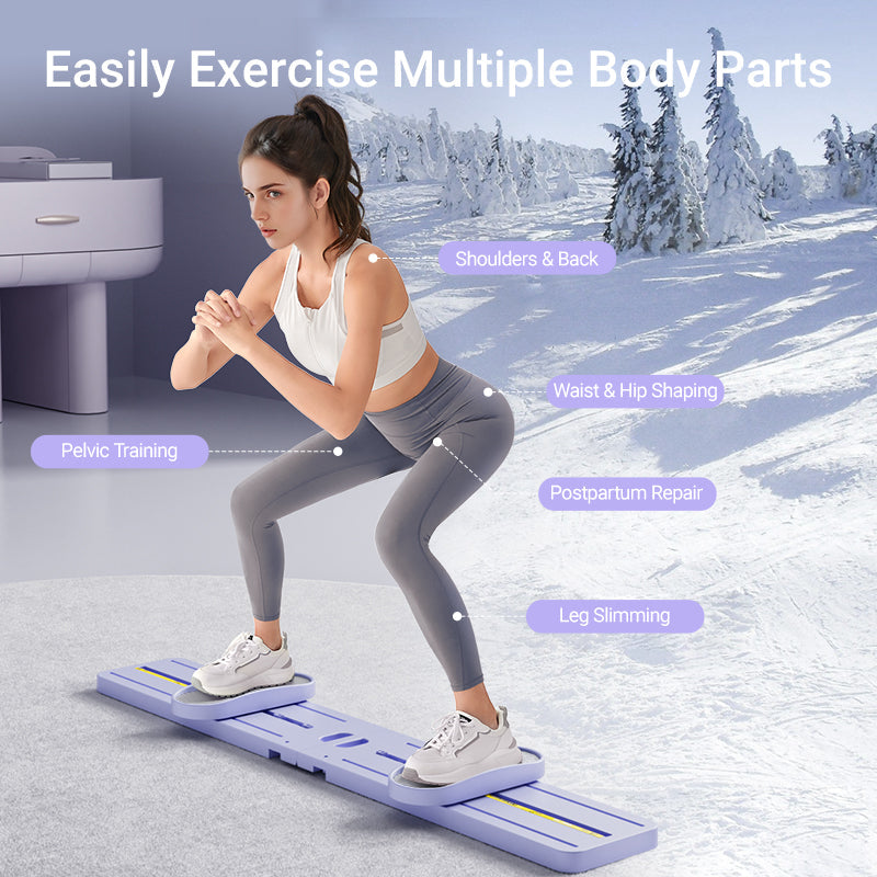 CURSOR Ski Trainer 3-in-1 Leg Exercise Machine Foldable & Portable Pelvic Muscle Hip Trainer