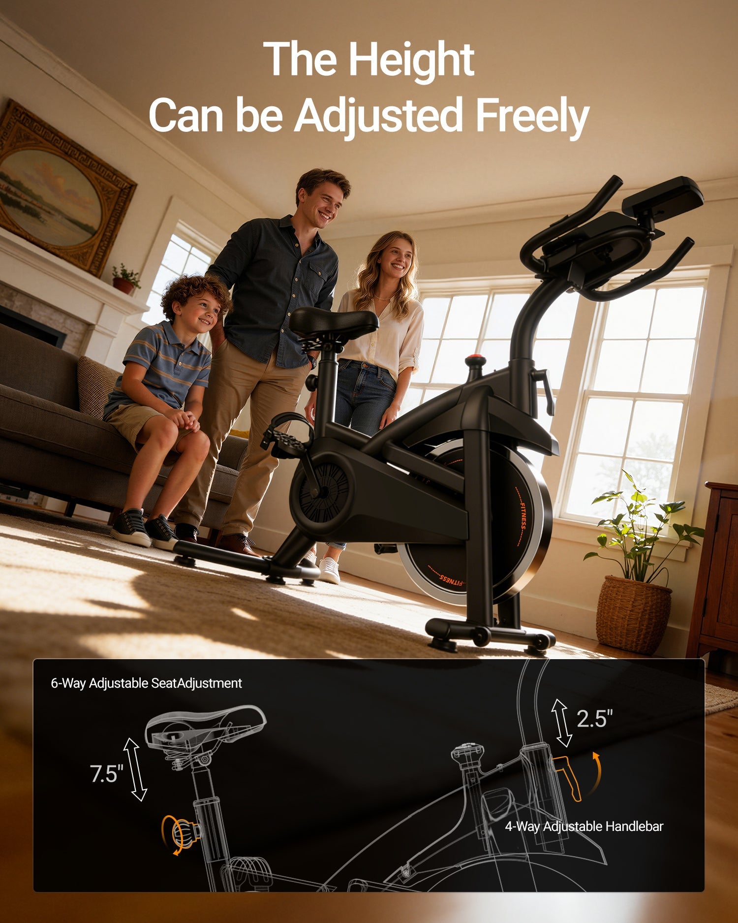 CURSOR CBE30 Carbon Steel Exercise Bike with 100 Levels Resistance & App