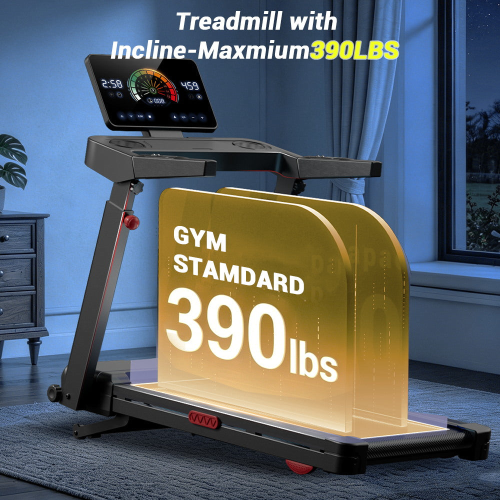 CURSOR L10 Foldable Treadmill 20% AUTO Incline with Pulse Sensors 8.7MPH
